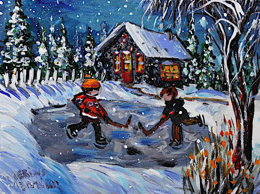 Katerina Mertikas - Hockey Boys 12x16