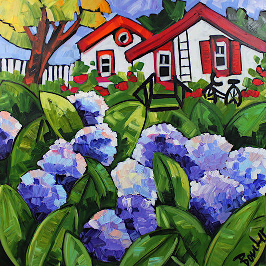 Marie-Claude Boucher - Hydrangea I 36x36