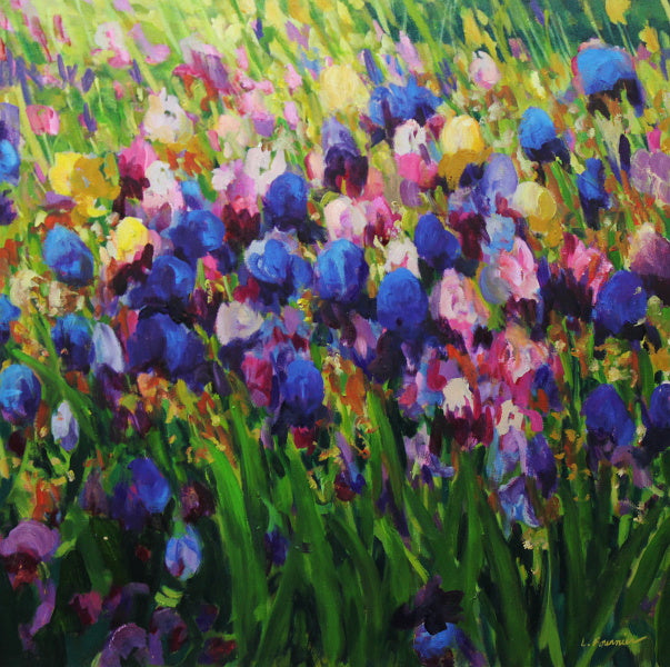 Liliane Fournier - Iris Bunch 30x30