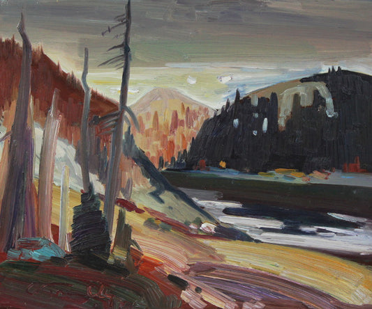 Louis Tremblay - Lac Georges, Mt du Lac des Cyngnes 10x12