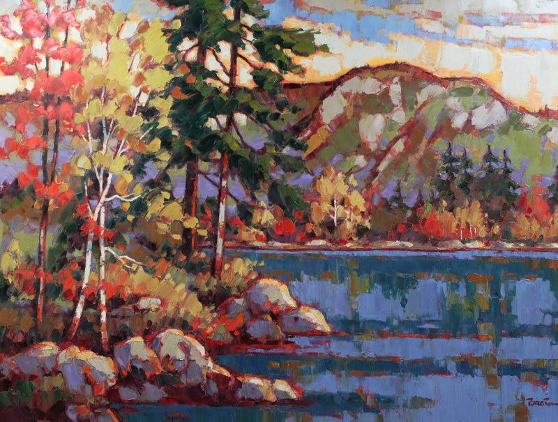 Yvon Breton - L'arrière de pays de Charlevoix 36x48
