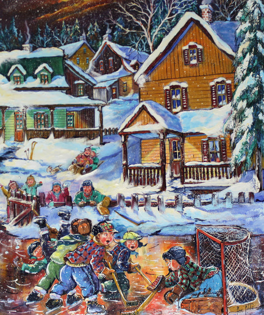 Lise Labbé - Les voisins 20x24