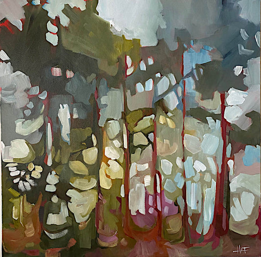 Holly Ann Friesen - Magenta Floor 1 24x24