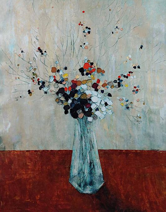 Oleg Sceniov -Modern Bouquet 40x30