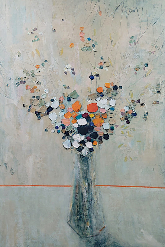 Oleg Sceniov -Orange Bouquet 36x24