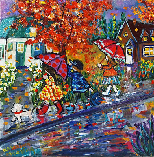 Katerina Mertikas - Rainwear On 16x16