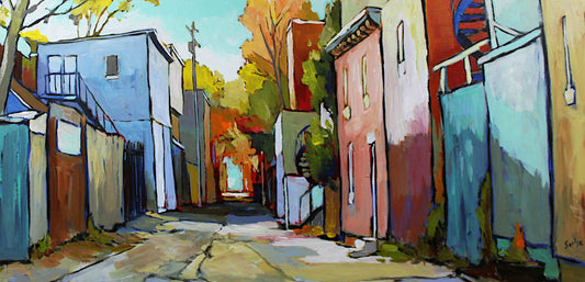 Sacha Barrette - Ruelle a l'ombre portée 24x48