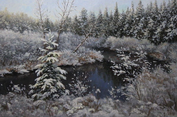 Marie-Claude Courteau - Ruisseau de dentelle 24x36