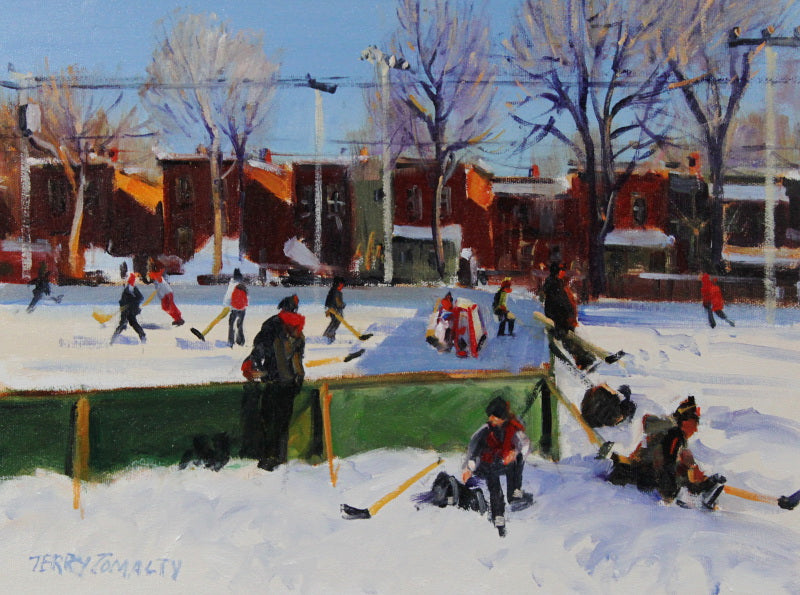 Terry Tomalty - Saturday Afternoon Westmount 12x16