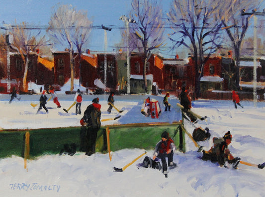 Saturday Afternoon  Westmount 12x16