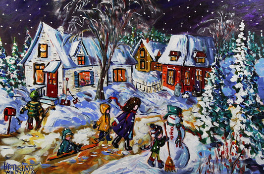 Katerina Mertikas - Snowflakes Around Us 24x36