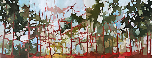 Holly Ann Friesen - Soft Forest Edge 24x60