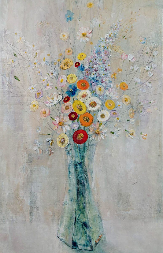 Oleg Sceniov -Summer Flowers 28x18