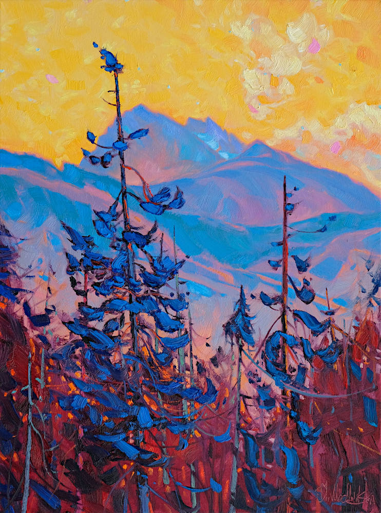 Sunset over West Coast 24x18