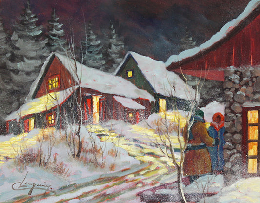 Claude Langevin - Sur le balcon 16x20