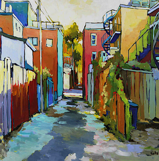 Sacha Barrette - The Green Alley 30x30