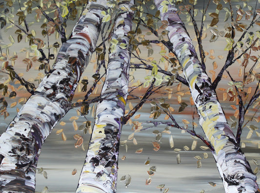 Maya Eventov -Three Birches 30x40