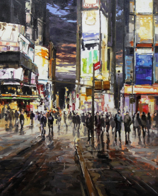 Eugenio Cohaila - Walking in New York 20x16