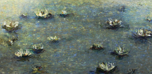 Fiona Hoop - Water Surface Lilies 30x60