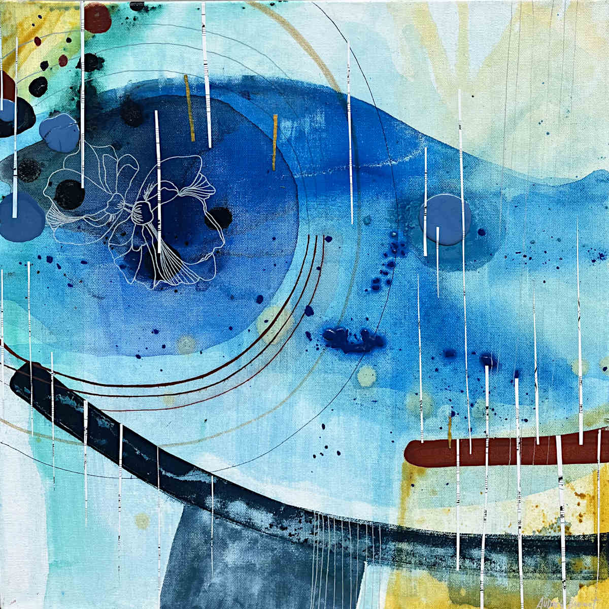 Audrey Bazinet - Boho Blues 2 20x20