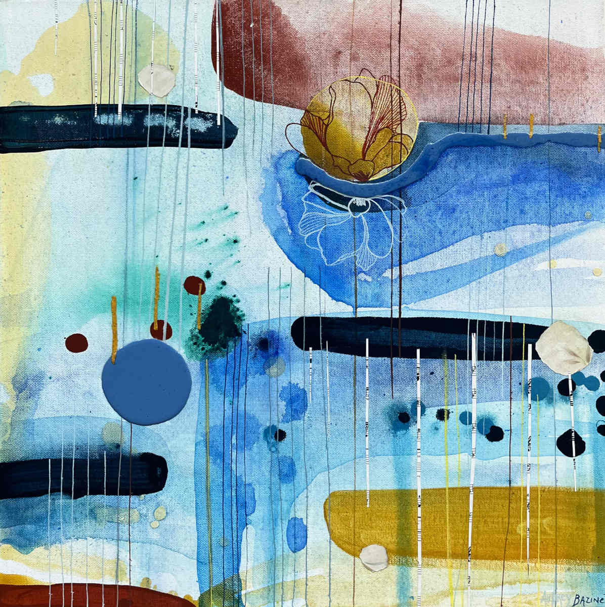 Audrey Bazinet - Boho Blues 3 20x20
