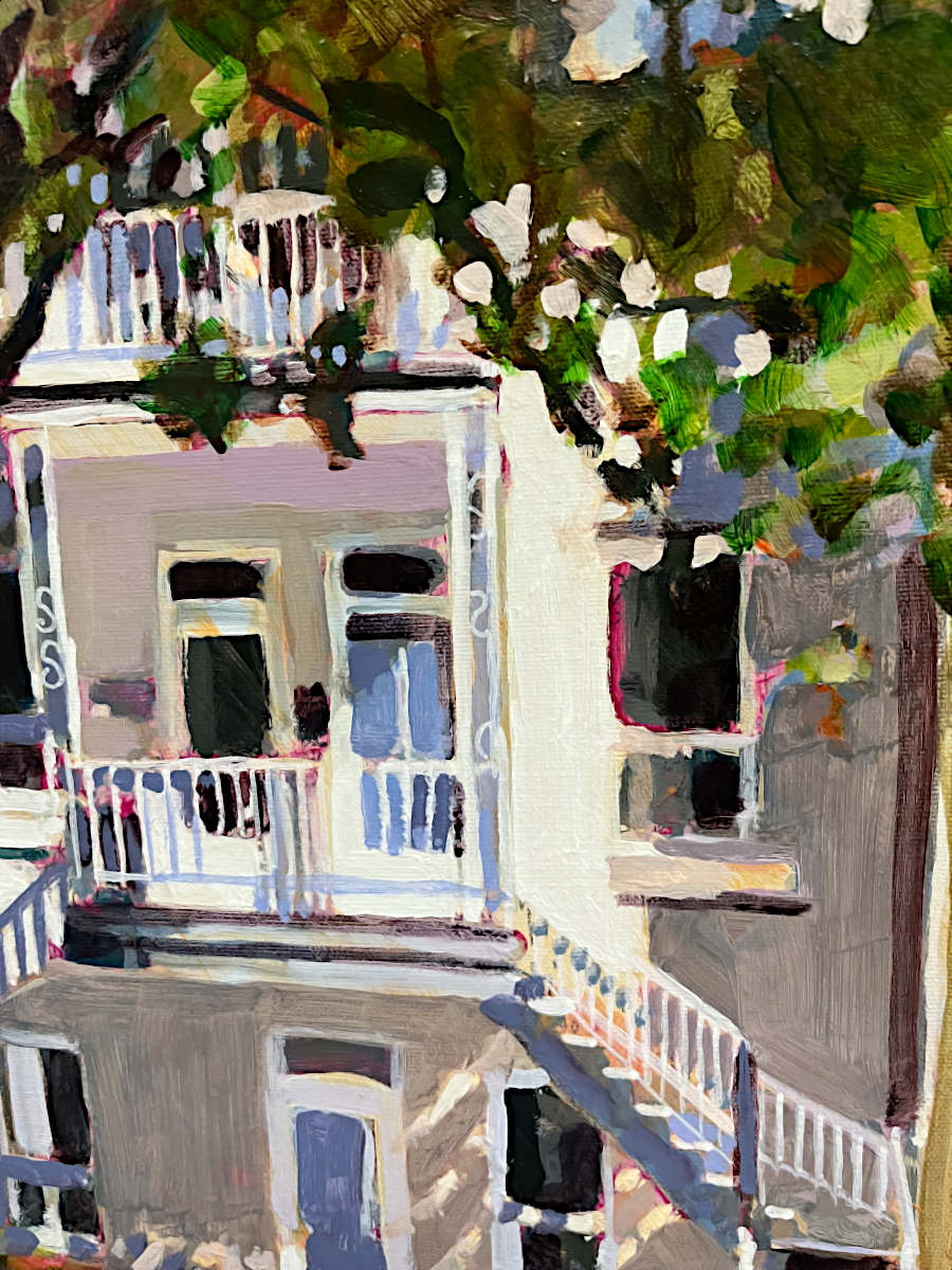Barbara Ursel - Morning Quiet, Rue De La Roche 18x18