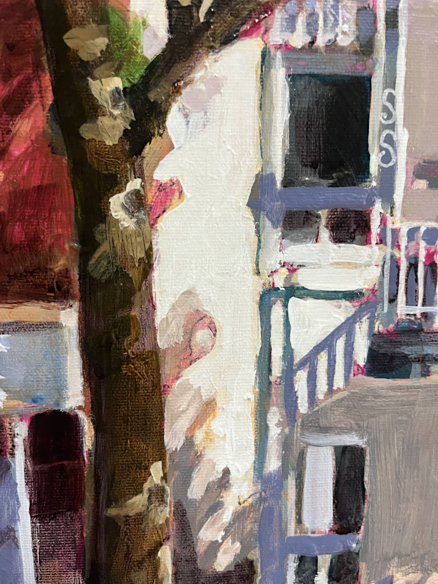 Barbara Ursel - Morning Quiet, Rue De La Roche 18x18