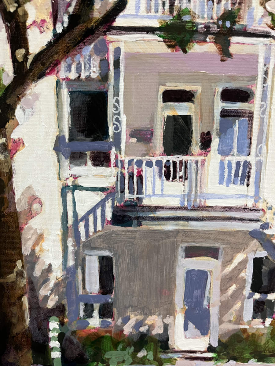 Barbara Ursel - Morning Quiet, Rue De La Roche 18x18