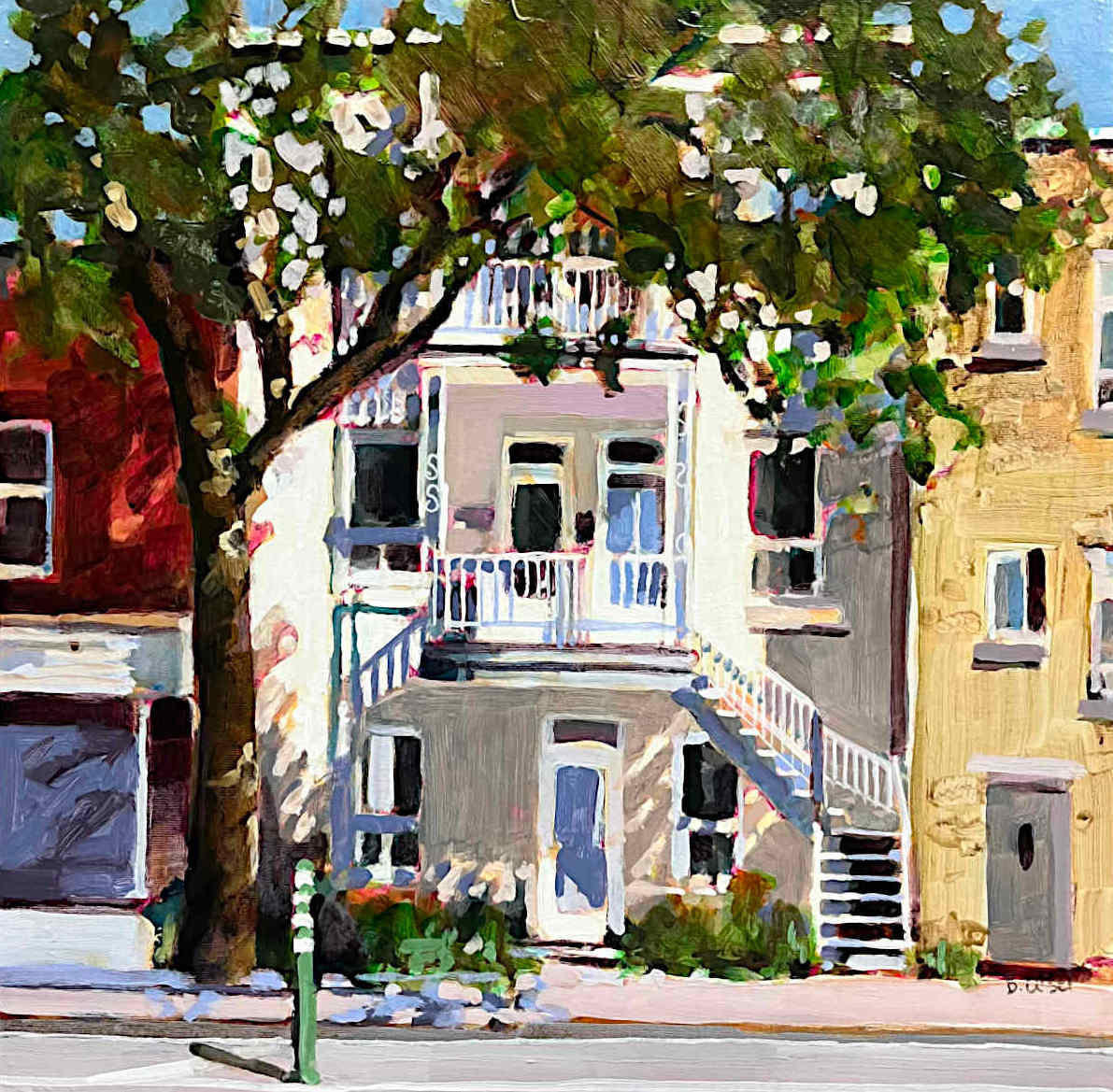 Barbara Ursel - Morning Quiet, Rue De La Roche 18x18