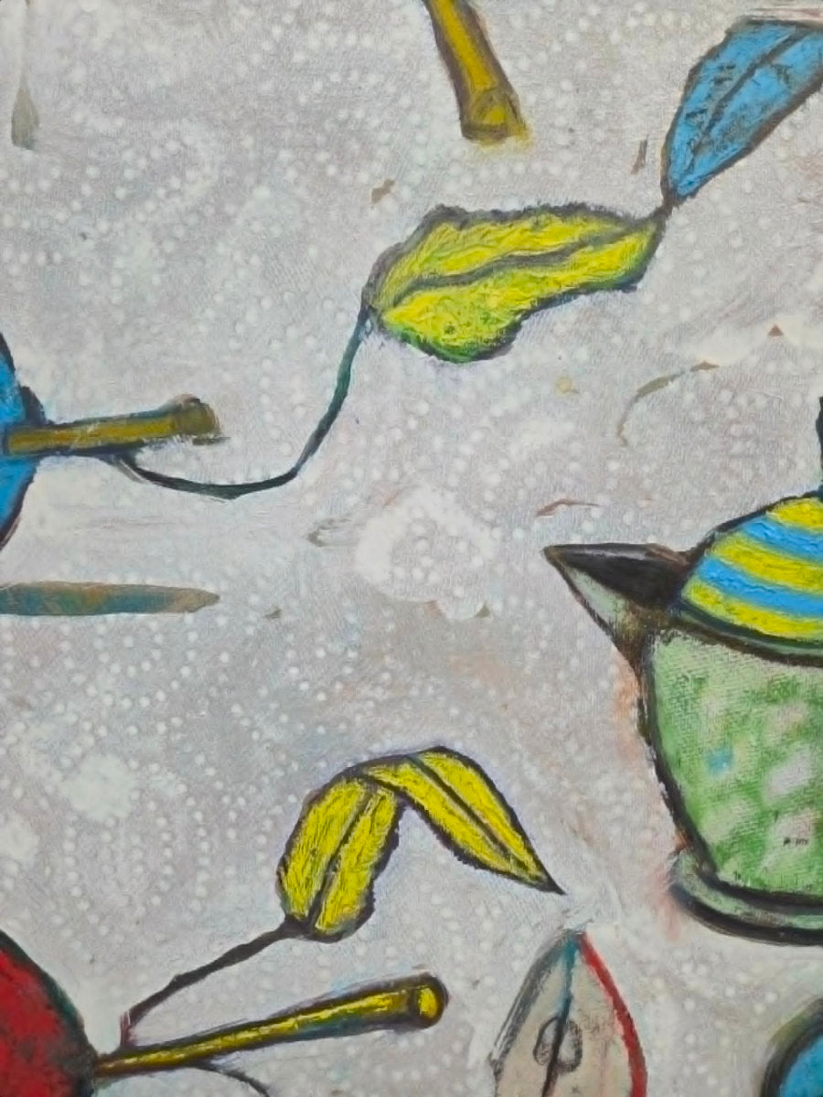 John Marok - Still life with Blue Pear 30x30