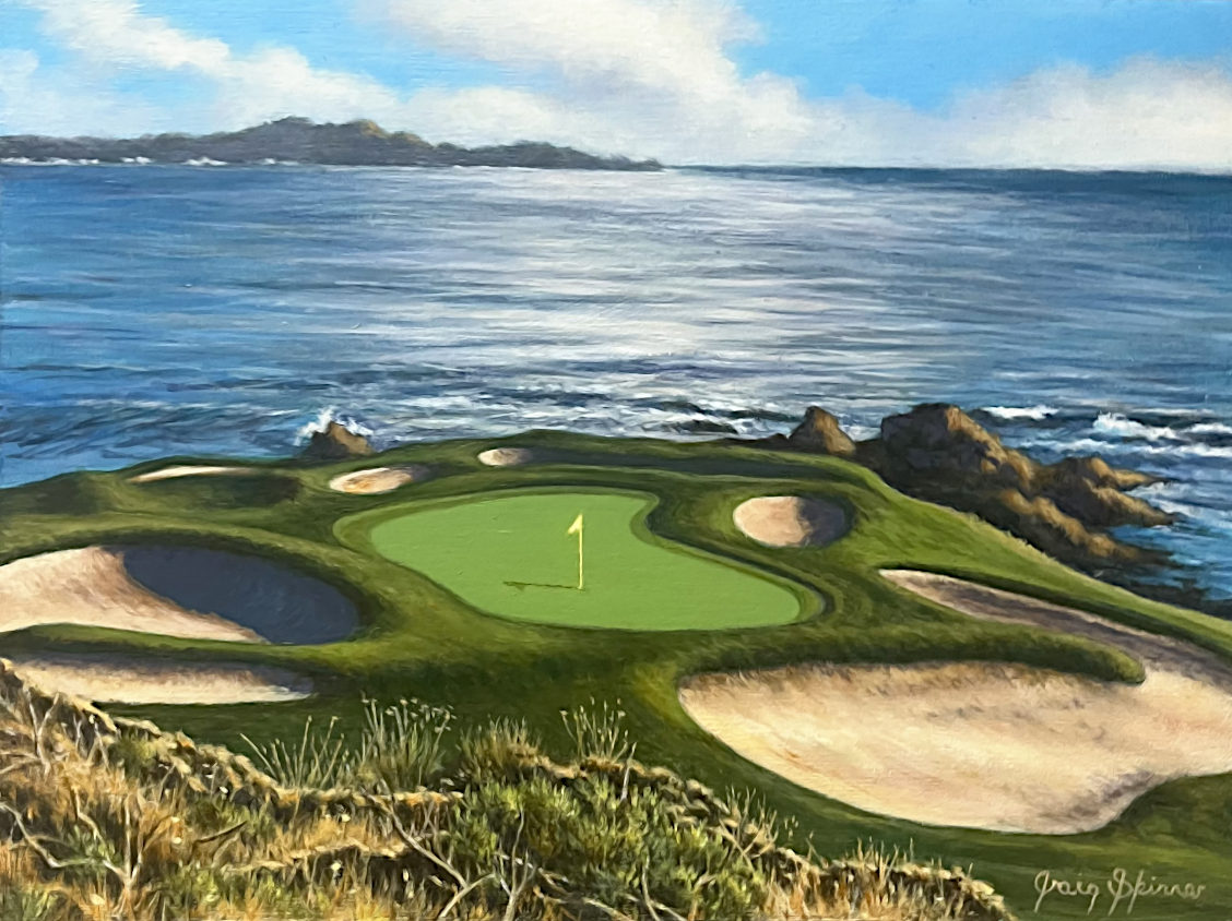 Craig Skinner - A View of Pebble Beach 6x8