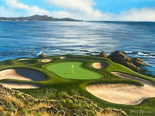 Craig Skinner - A View of Pebble Beach 6x8