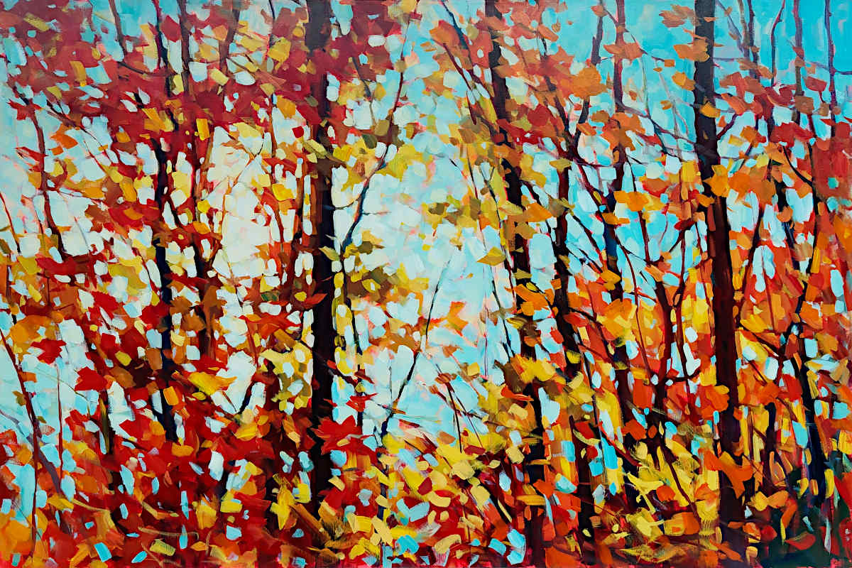 Vera Kisseleva - Crimson Retreat 40x60