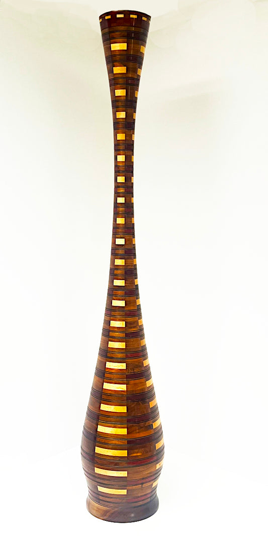 Davoud Khosravi - Walnut Maple Vase  57 x 11