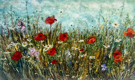 Fiona Hoop - Wildflowers Bloom 36x60