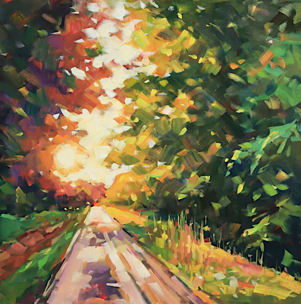 Vera Kisseleva - Golden Pathway 24x24