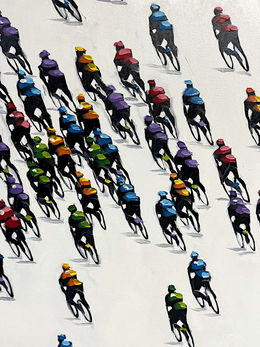 Harold Braul - Race Against Time 48x48