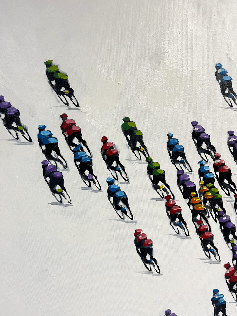 Harold Braul - Race Against Time 48x48