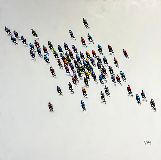 Harold Braul - Race Against Time 48x48