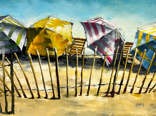 Harold Braul - Snow Fence 30x40