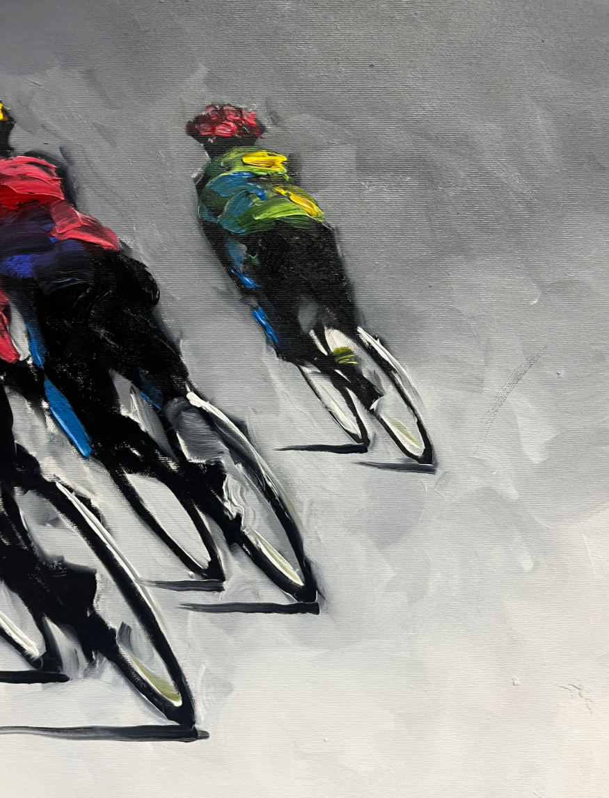 Harold Braul - Taking the Turn 24x24