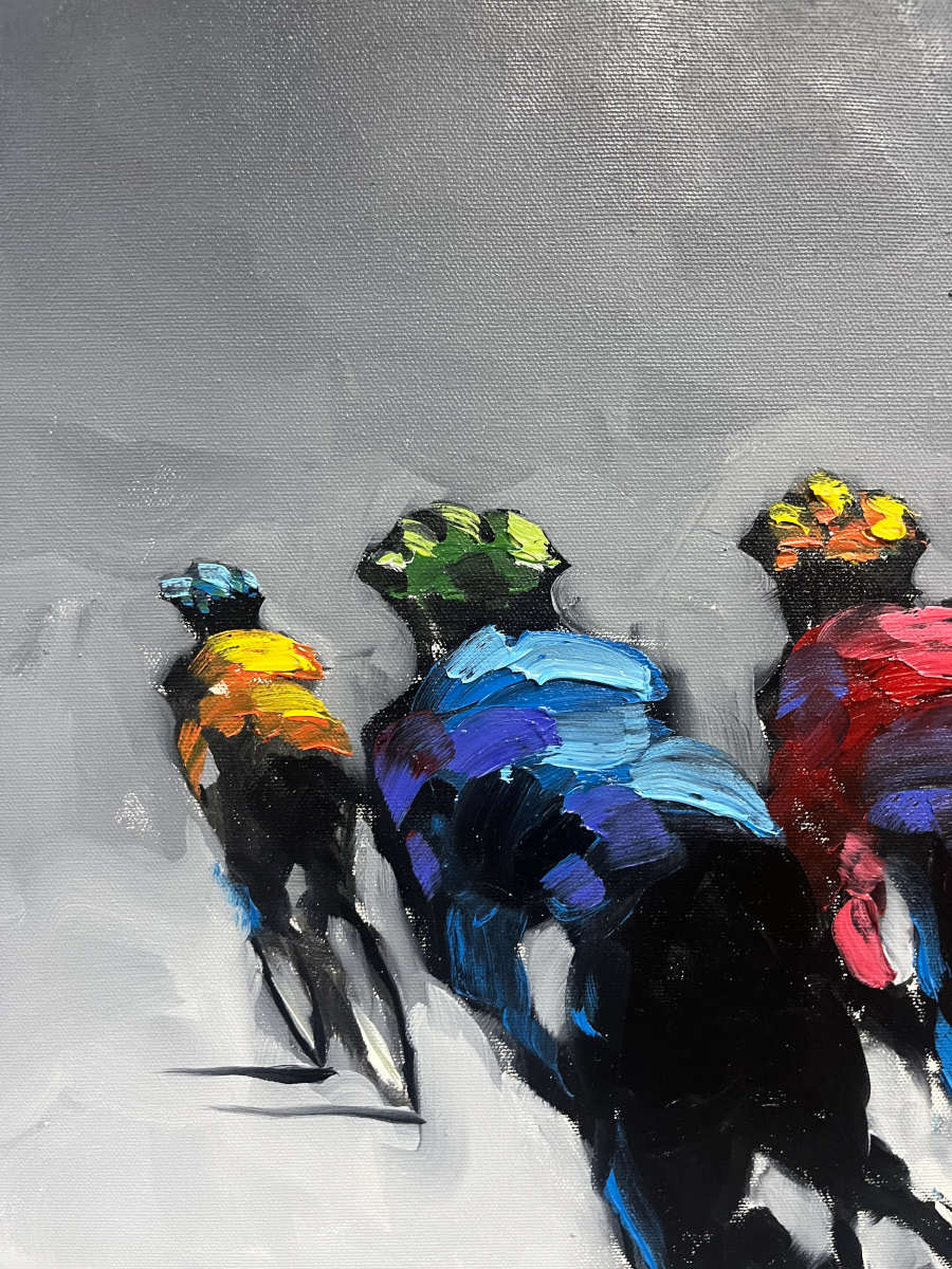 Harold Braul - Taking the Turn 24x24