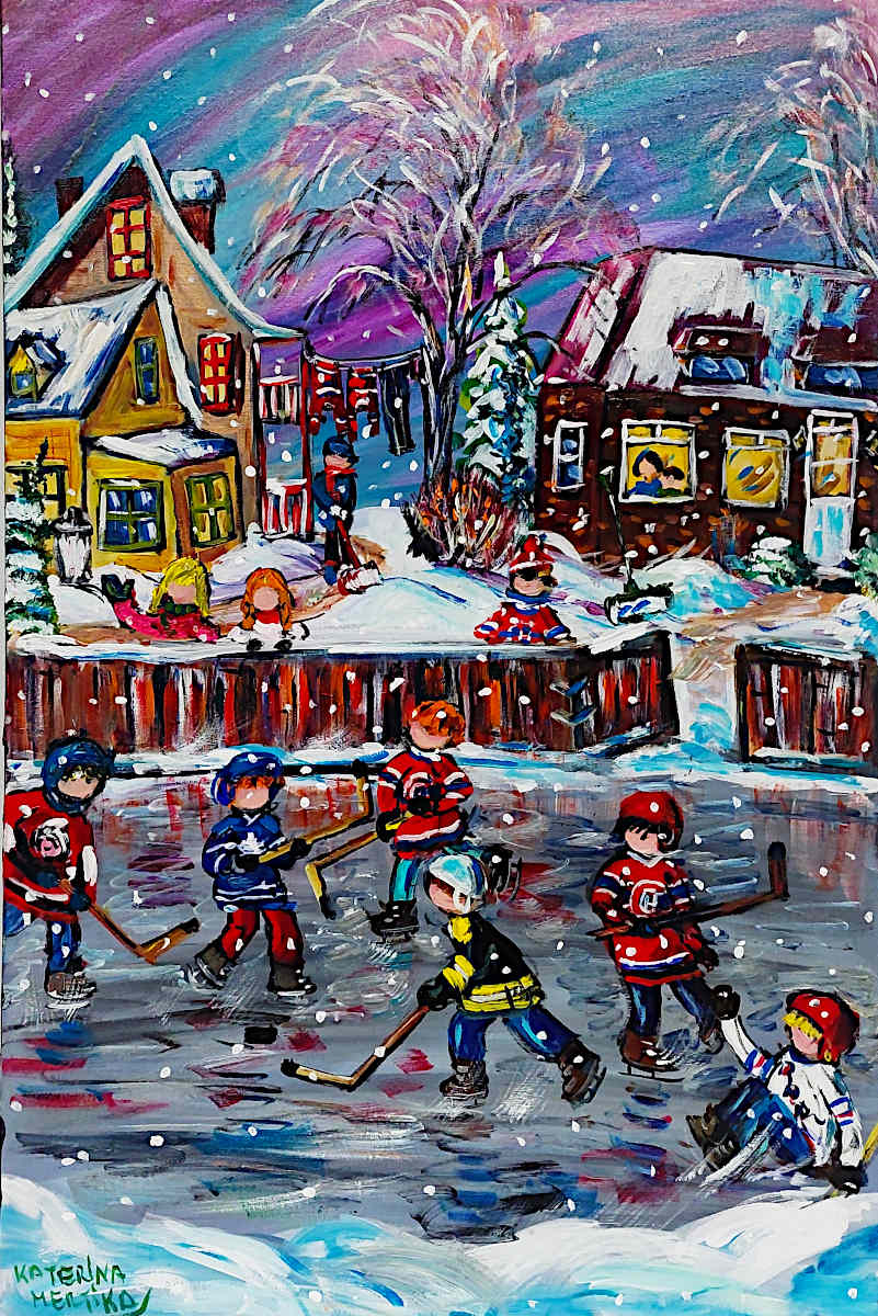 Hockey Night 36x24