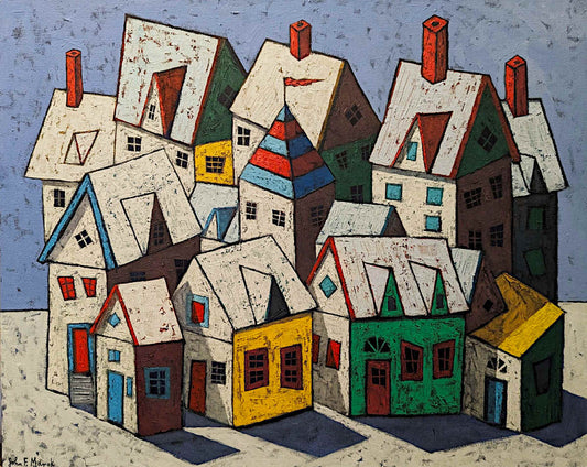 John Marok - Peaceful Hamlet 24x30