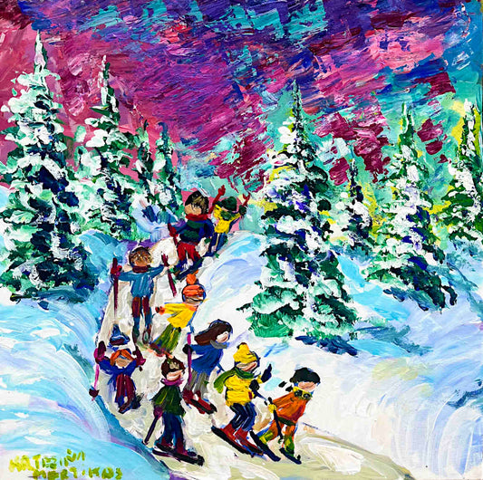 Katerina Mertikas - Ski School 16x16