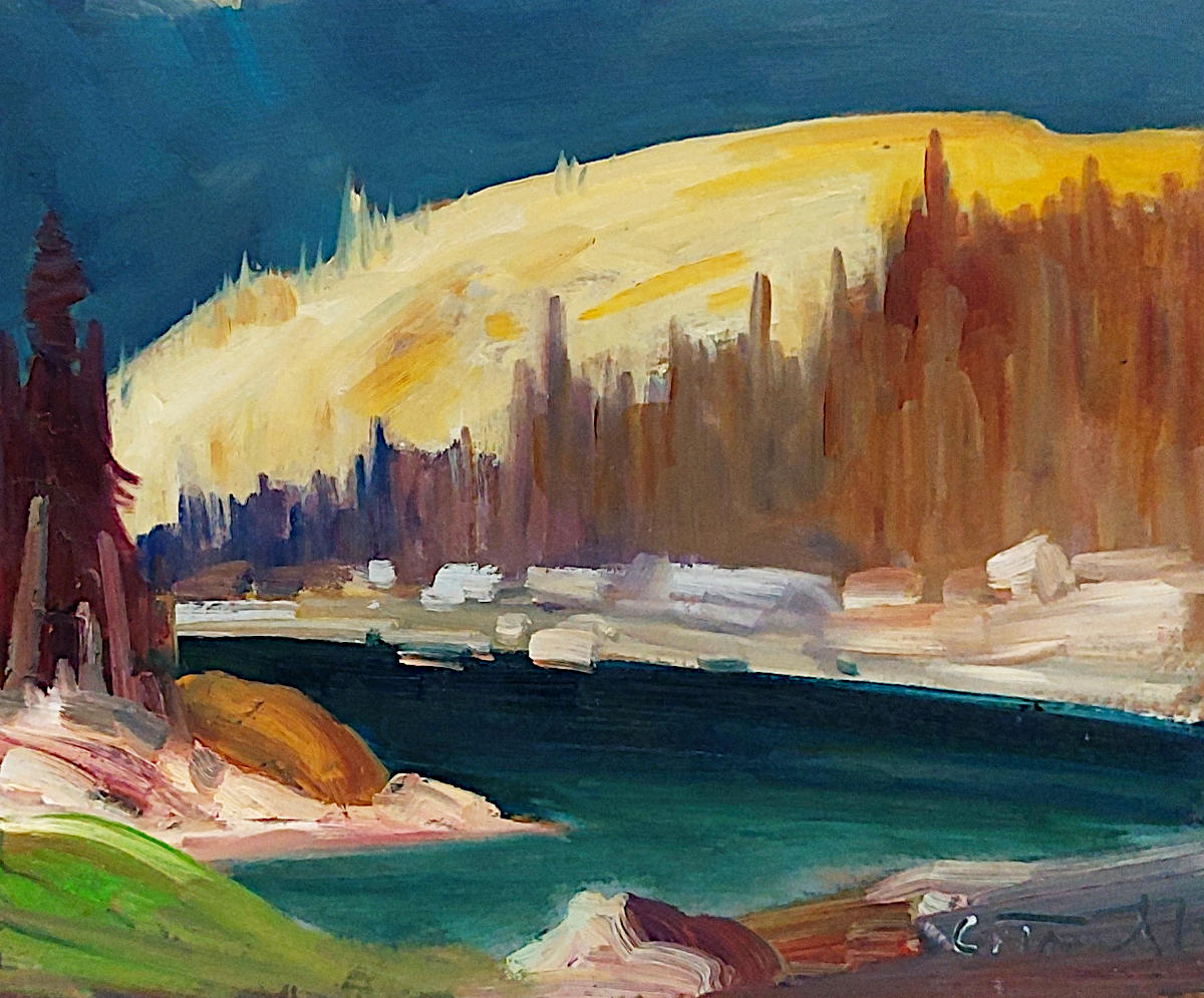 Louis Tremblay - Au nord de Sept-Îles 10x12