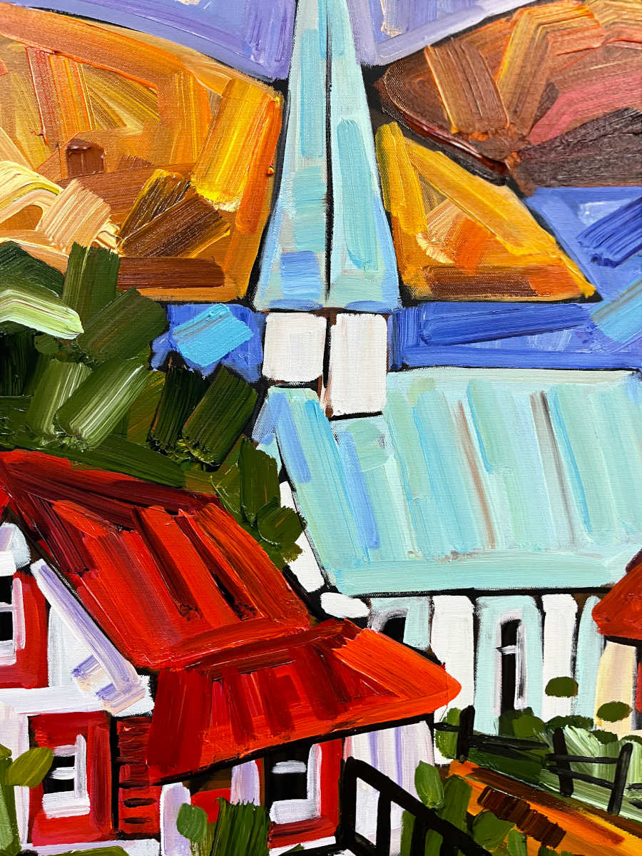 Marie-Claude Boucher - Sur la colline 30x30