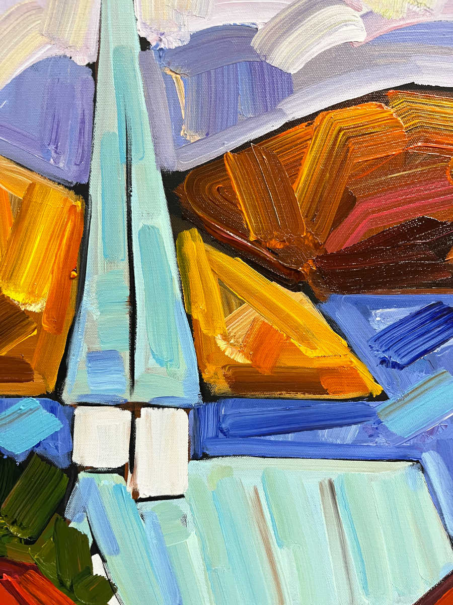 Marie-Claude Boucher - Sur la colline 30x30