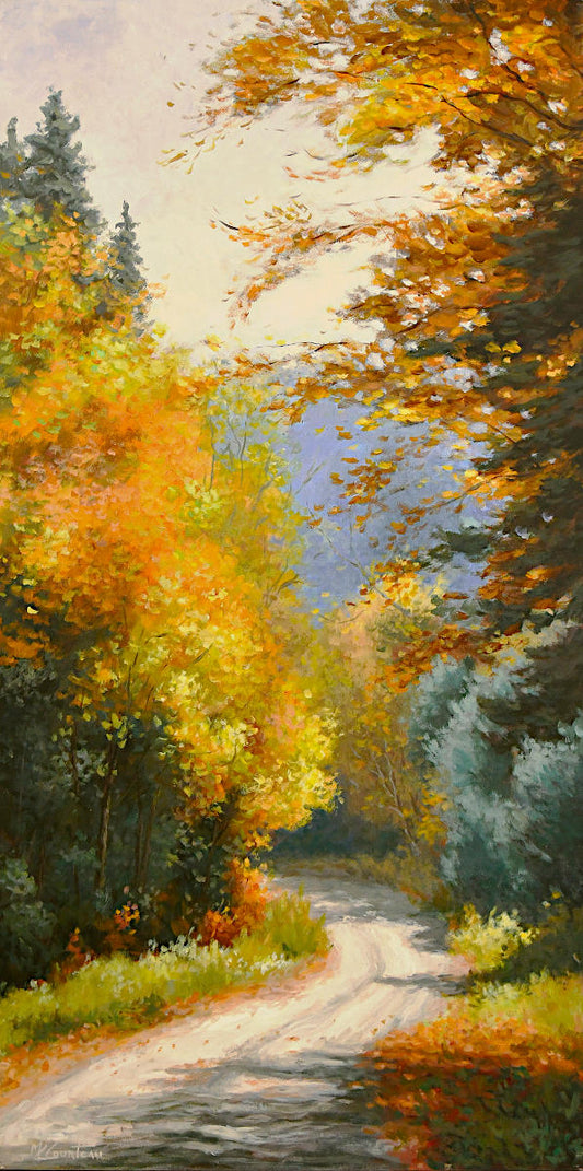 Marie-Claude Courteau - Le sentier du parc 40X20