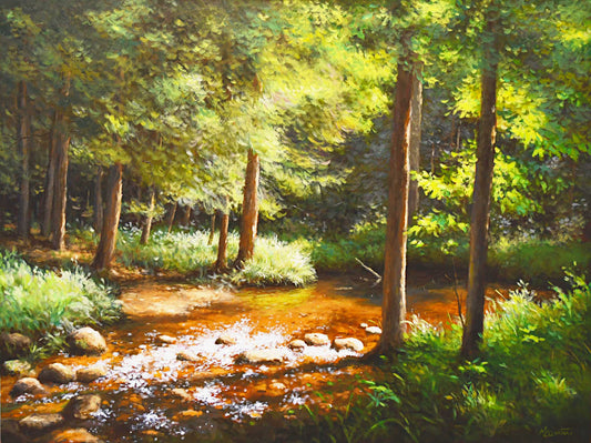 Marie-Claude Courteau - Murmures d'été 30X40